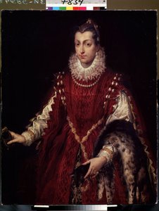 Porträt einer Patrizierin, Mitglied einer reichen Familie des mittelalterlichen Italiens von Sofonisba Anguissola