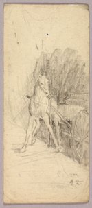 Pferd und Wagen von Solon H. Borglum