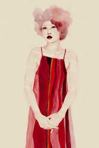 Rotes Kleid Porträt