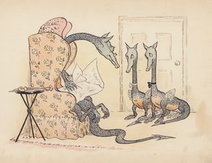 Illustration für Little Twin Dragons von S Rosamond Praeger von Sophia Rosamond Praeger