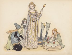 Illustration für Little Twin Dragons von S Rosamond Praeger von Sophia Rosamond Praeger