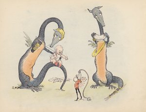 Illustration für Kleine Zwillingsdrachen von S. Rosamond Praeger von Sophia Rosamond Praeger