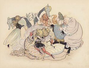 Illustration für Kleine Zwillingsdrachen von S. Rosamond Praeger von Sophia Rosamond Praeger
