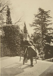 Russischer Autor Leo Tolstoi, Gaspra, Krim, Russland, 1902