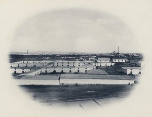 Eingeborenenlager, New Primrose Gold Mining Company von South African Photographer
