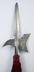 Hellebarde für die Garde von Prinz Karl I. von Liechtenstein von South German School