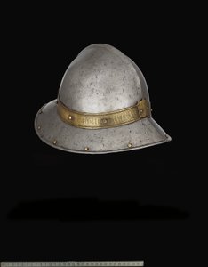 Ein spanischer Kriegshut (Cabacete) im Stil des späten 15. Jahrhunderts von Spanish School