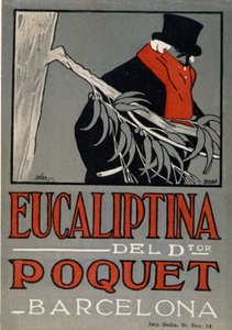 Werbung für das Erkältungsmittel Eucaliptina, Spanien 1924 von Spanish School