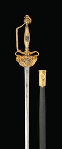 Ein bedeutendes diamantbesetztes goldgehäuftes Schwert, ca. 1814-15