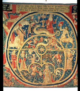 Astrologischer Wandteppich (zentrales Detail)