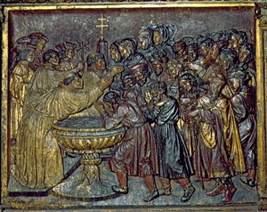 Taufe der Mauren, von Felipe Bigarny (1475-1543), Capilla Real, Granada, Andalusien, Spanien