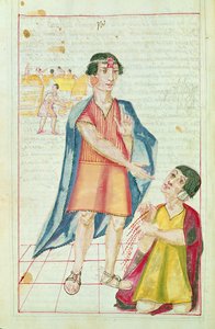 Illustration eines Quipu, aus 