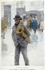 Musik auf den Straßen: Musiker - Bettler in Madrid