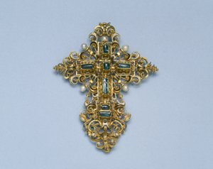 Anhänger eines Kreuzes, 1550-1600 von Spanish School