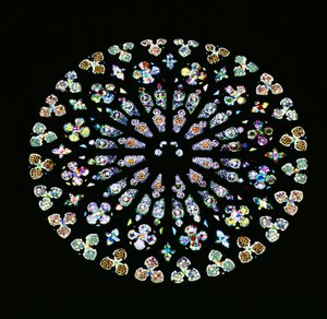 Rayonnant-Rosettenfenster, ca. 1380 von Spanish School