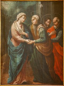 Heiligtum (Santuario de Queralt). Die Kirche. Innenansicht. Malerei. 19. Jahrhundert von Spanish School
