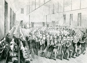 Shaker-Treffen in New Lebanon, New York, 1873