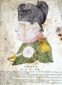 Spanische Karikatur von Napoleon I. von Spanish School