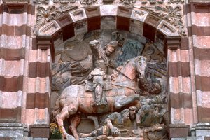 Statue eines Ritters zu Pferd