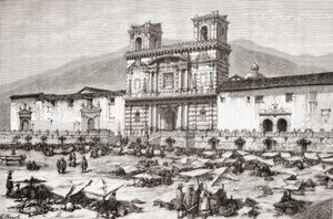 Die Kathedrale, Plaza de la Independencia alias La Plaza Grande, Quito, Ecuador von Spanish School