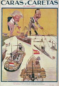 Der Kaiser und Onkel Sam zur Zeit des Ersten Weltkriegs, 1915