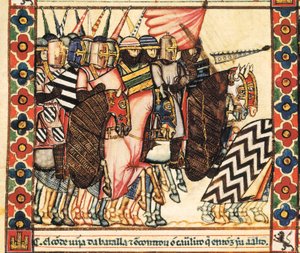 Der Stier von Plasencia, Lied 144, Miniatur aus dem Canticle of Saint Mary