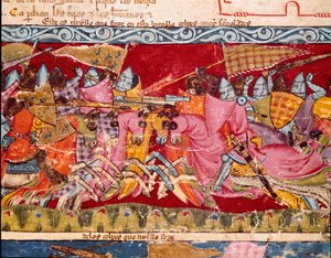 Trojanischer Krieg: Schlacht zwischen Griechen und Trojanern (Detail)