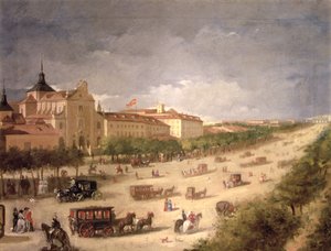 Ansicht der Calle de Alcala, Madrid