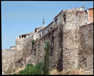 Ansicht der Mauern, Toledo Spanien von Spanish School