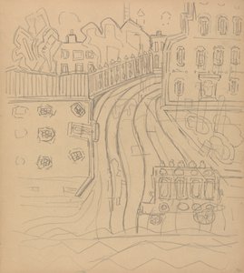 Höhle des Goldenen Kalbs: Stadtstraße mit Omnibus von Spencer Frederick Gore