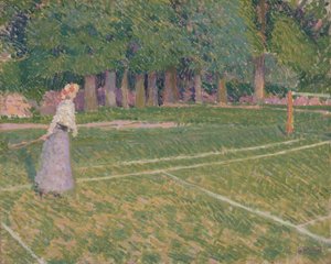 Tennis in Hertingfordbury von Spencer Frederick Gore