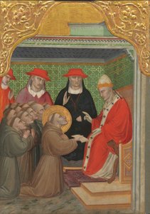 Der heilige Franziskus vor dem Papst (Die Anerkennung der Franziskanerregel)