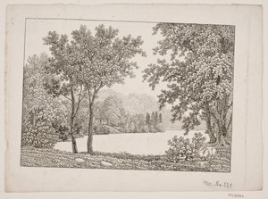 Landschaft mit See