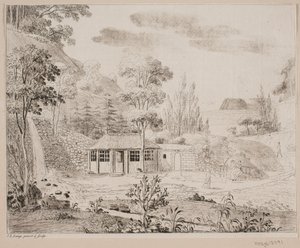 Ein Badehaus bei Liselund auf Møn von Søren L. Lange