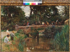 Relubbus Brücke, ca. 1930 von Stanhope Alexander Forbes