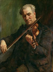 Der Geiger: Walter Barnes, der Dirigent der Penzance Orchestral Society, ca. 1933