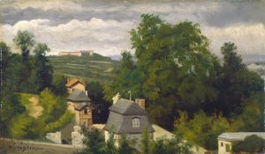 Blick auf die Vororte von Caen