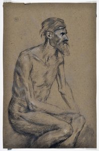 Studie eines sitzenden Mannes von Stanislas Torrents y de Amat