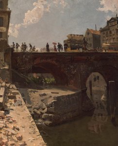 Brücke in einer französischen Stadt