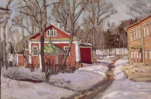 Landgut im Winter, 1904