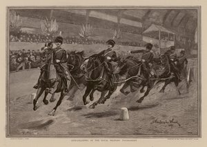 Kanonen-Galopp beim Royal Tournament (Gravur) von Stanley L. (after) Wood