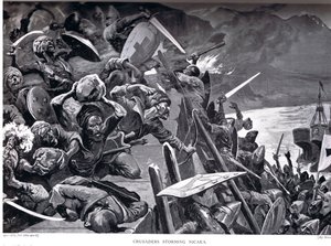 Kreuzritter stürmen Nicaea, Illustration aus 