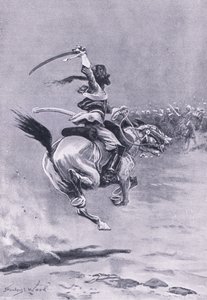 Delhi: Die Belagerer wurden ständig angegriffen, Juli 1857, Illustration aus British Battles on Land and Sea, 1915