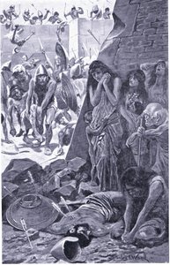 Tyrus belagert von Nebukadnezar von Babylon