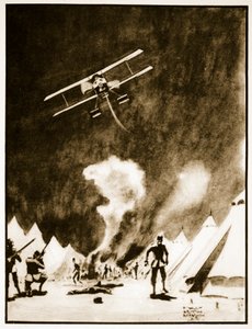 Die Türken an den Dardanellen bombardieren, Illustration aus 