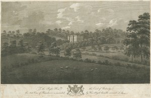 Beaudesert Hall und Park (Stahlstich) von Stebbing Shaw