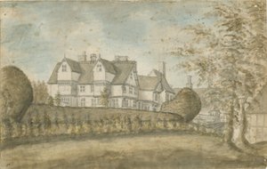 Eccleshall - Biana Halle: Aquarell, 1795 von Stebbing Shaw