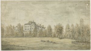 Hagley Hall: Aquarell, undatiert [1795]