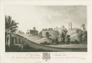 Nordostansicht von Tutbury Castle von Stebbing Shaw
