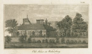 Wednesbury - Altes Haus: Gravur, undatiert [1762-1802] von Stebbing Shaw